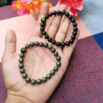 Protection & Success Combo – Black Tourmaline + Pyrite Natural Stone Bracelets (Set of 2) - Image 3