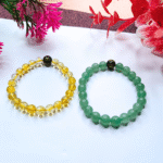 Citrine + Green Aventurine Crystal Bracelet (Combo) - Image 2