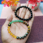 Black tourmaline and Money maggnet Bracelet